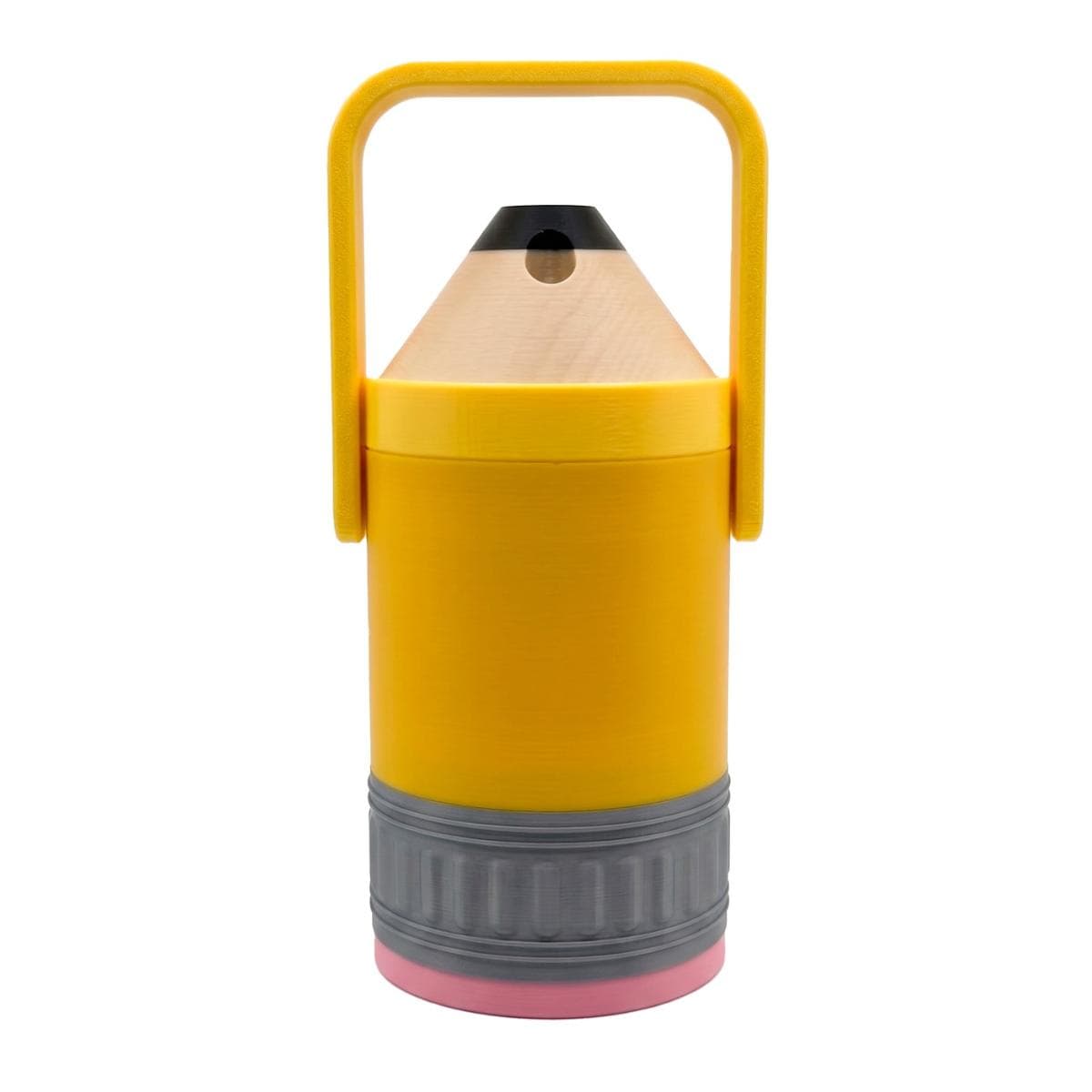 Vaso Térmico Porta Latas Lápiz Gigante 355ml Con Popote Acero Inoxidable